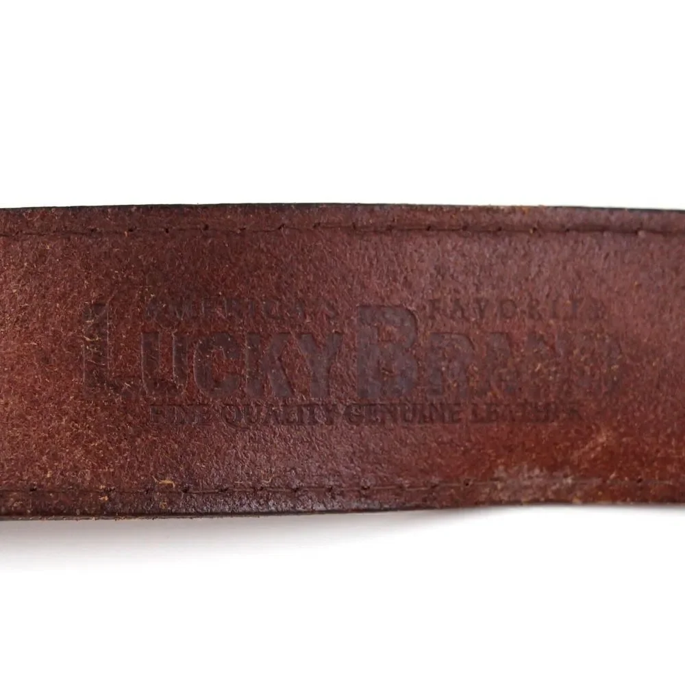 Lucky Brand TAN BROWN GENUINE LEATHER 1.5